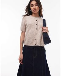 ARKET - Alpaca Wool Blend Cardigan With Short Sleeves - Lyst