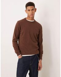 Barbour - Pima Cotton Crew Long Sleeve Knitted Jumper - Lyst