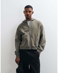 ASOS - Essentials Oversized Boxy Zip Up Hoodie - Lyst