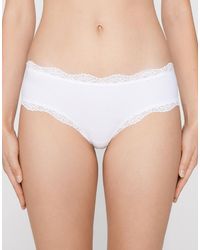 Tezenis - Lace And Microfibre French Knickers - Lyst