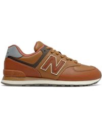 New Balance - Zapatillas De Deporte Marrón Worker 574 De - Lyst