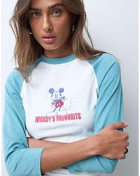 ASOS - Disney Baby Long Sleeve T-shirt With Raglan Sleeve And Mickey Mouse Print - Lyst