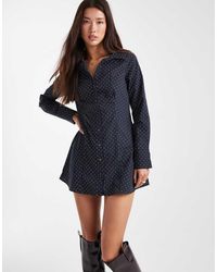 Miss Selfridge - Fitted Poplin Shirt Dress - Lyst
