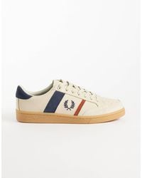Fred Perry - B725 Suede Stripe Leather Sneakers - Lyst