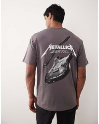 Only & Sons - Relaxed Fit T-shirt With Metallica Back Print - Lyst