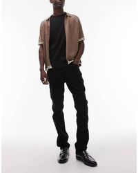 Wrangler - Vaqueros Negros De Corte Recto Greensboro De - Lyst