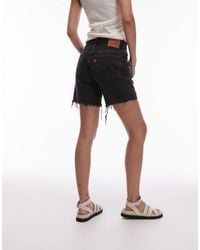 Levi's - 501 Mid Thigh Shorts With Distressed Hem - Lyst