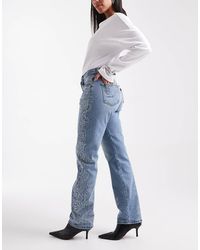 Levi's - Beyoncé X ® Western Crystal Collection 501 Hourglass Straight Fit Jeans - Lyst