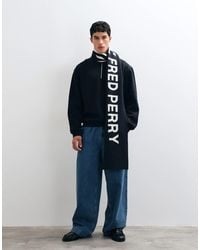 Fred Perry - Schal mit auffälligem schriftzug - Lyst