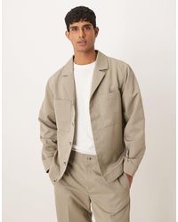 ASOS - Smart Co-ord Revere Shacket - Lyst