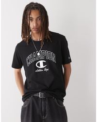 Champion - Crewneck Varsity Logo T-shirt - Lyst