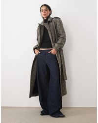 4th & Reckless - Collared Double Breasted Longline Dressy Coat - Lyst