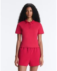 Oysho - Short Sleeve Piqué Polo Shirt - Lyst