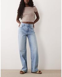 ASOS - Straight Wide Leg Jeans - Lyst