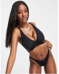 ASOS - Fuller Bust Mix And Match Underwired Wrap Bikini Top - Lyst
