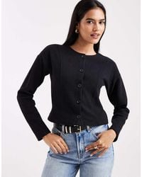Miss Selfridge - Cinched Waist Brushed Rib Cardigan - Lyst