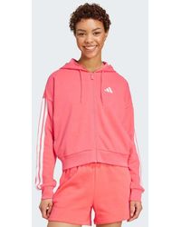 adidas Originals - Chaqueta Con Capucha Essentials French Terry 3 Bandas - Lyst