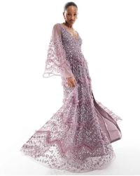 Maya - Fully Embellished Maxi Dress - Lyst