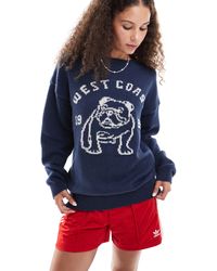 Daisy Street - – locker geschnittener strickpullover mit bulldoggen-intarsienmotiv - Lyst