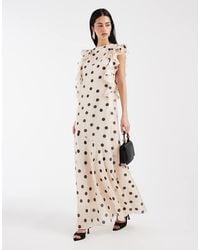 & Other Stories - Maxi Dress With Ruffle Edging And Low Back - Lyst