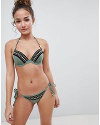 Boux Avenue India String Side Bikini Brief - Green