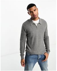 Hollister - – gestrickter polo-pullover - Lyst