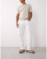 Mango - 100% Cotton Straight Leg Jeans - Lyst