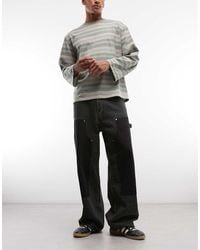 Weekday - Astro Low Rise Baggy Carpenter Jeans With Loop Detailing - Lyst