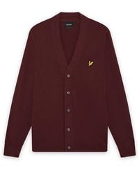 Lyle & Scott - Mid Knits Knitted Classic Cardigan - Lyst