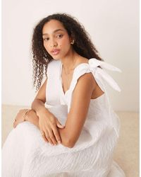 Sister Jane - Dream Prairie Bow Jacquard Midi Dress - Lyst