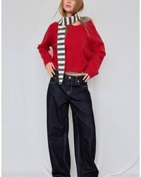 Stradivarius - Basic V-neck Knit Jumper - Lyst