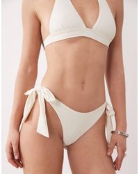 Miss Selfridge - Tie Side Bikini Bottom - Lyst