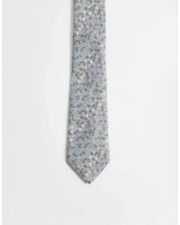ASOS - Ditsy Floral Satin Tie - Lyst