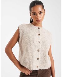 ASOS - Boucle Boxy Waistcoat - Lyst