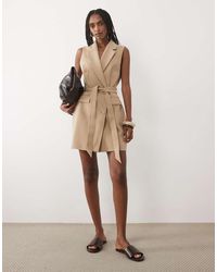 Miss Selfridge - Tailored Sleeveless Blazer Dress - Lyst