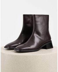Vagabond Shoemakers - Shoemakers Blanca Leather Square Toe Ankle Boots - Lyst