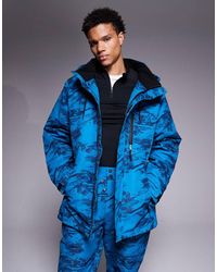 Threadbare - Zip Through Ski Jacket With Hood - Lyst