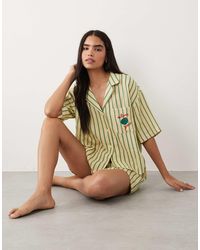 ASOS - Ensemble chemise et short en gaze - Lyst