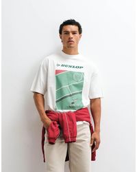 ASOS - Oversized Tee With Dunlop Tennis Print - Lyst