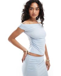 Pull&Bear - Top Van Polyamide Met Blote Schouders - Lyst