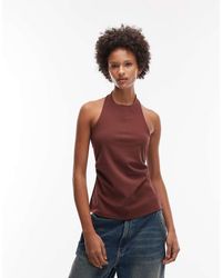 ASOS - Effen Haltertop - Lyst