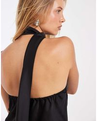 ONLY - Scarf Detail One Shoulder Top - Lyst