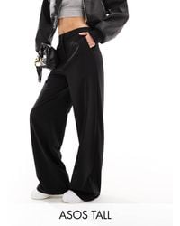 ASOS - Tall Tailored Relaxed Straight Leg Trousers - Lyst