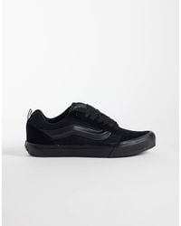 Vans - Knu skool - baskets en cuir à semelle chunky - triple - Lyst