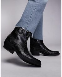 Steve Madden - Waynoa Western Ankle Boot - Lyst