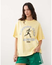 ASOS - Short Sleeve Oversized T-shirt With Running Club Graphic - Lyst