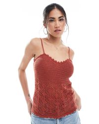 Vero Moda - Crochet Cami Top Co-ord - Lyst