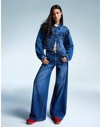 Bershka - – gerade geschnittene jeans - Lyst