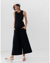 dr denim velvet jumpsuit