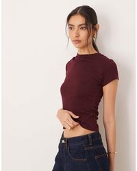 ASOS - Co-ord Knit Look Baby Tee - Lyst